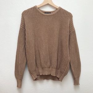 American Apparel Fisherman Pullover in Camel